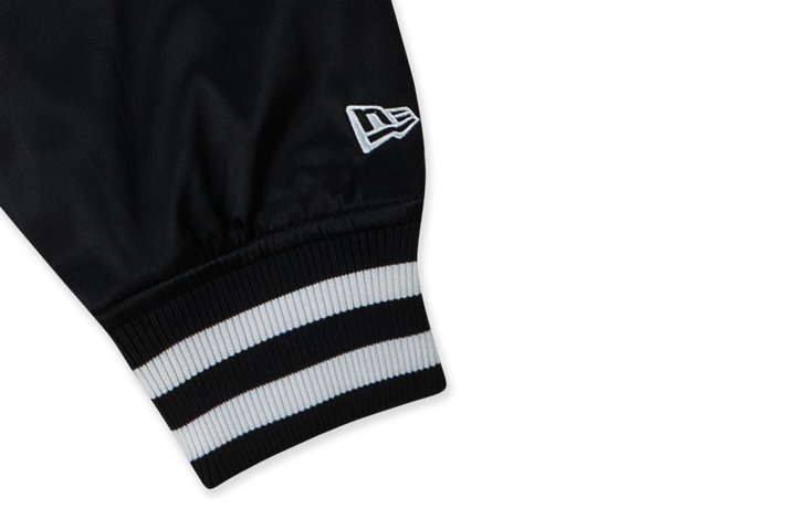 New Era Script Timeless Minimal Black Light Padded Baseball Jacket