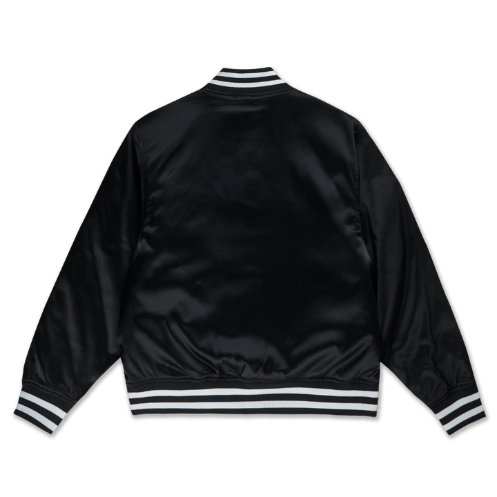 New Era Script Timeless Minimal Black Light Padded Baseball Jacket