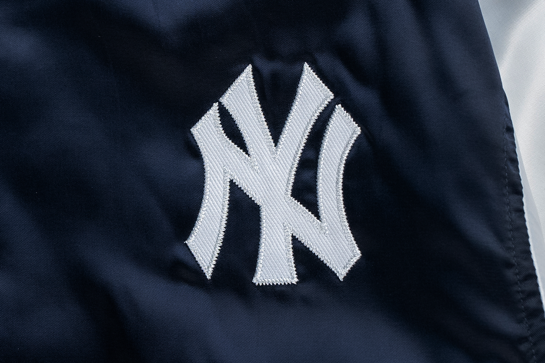 New York Yankees Timeless Minimal Black Light Padded Baseball Jacket