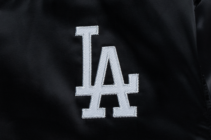 Los Angeles Dodgers Timeless Minimal Black Gray Light Padded Baseball Jacket