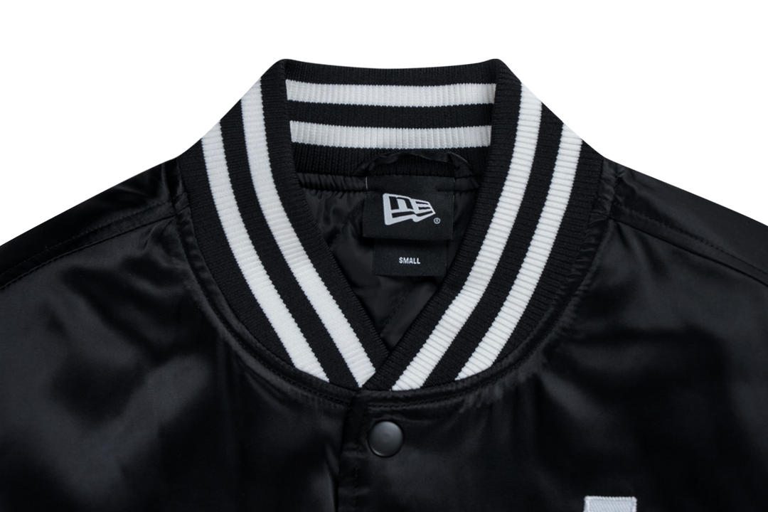 Los Angeles Dodgers Timeless Minimal Black Gray Light Padded Baseball Jacket