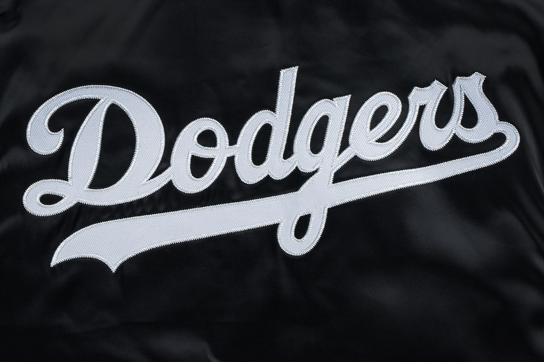 Los Angeles Dodgers Timeless Minimal Black Gray Light Padded Baseball Jacket