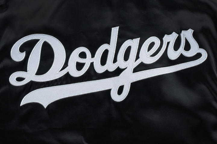 Los Angeles Dodgers Timeless Minimal Black Gray Light Padded Baseball Jacket
