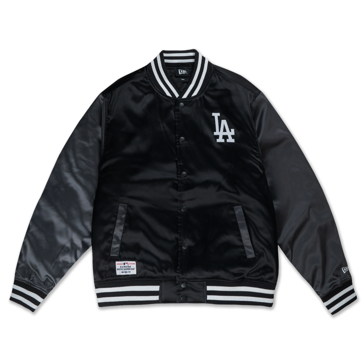 Los Angeles Dodgers Timeless Minimal Black Gray Light Padded Baseball Jacket