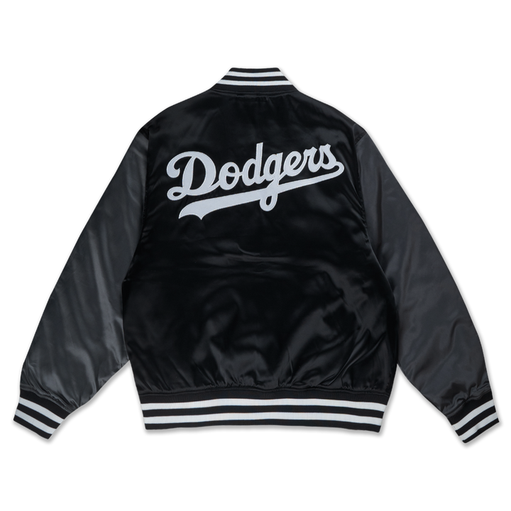 Los Angeles Dodgers Timeless Minimal Black Gray Light Padded Baseball Jacket