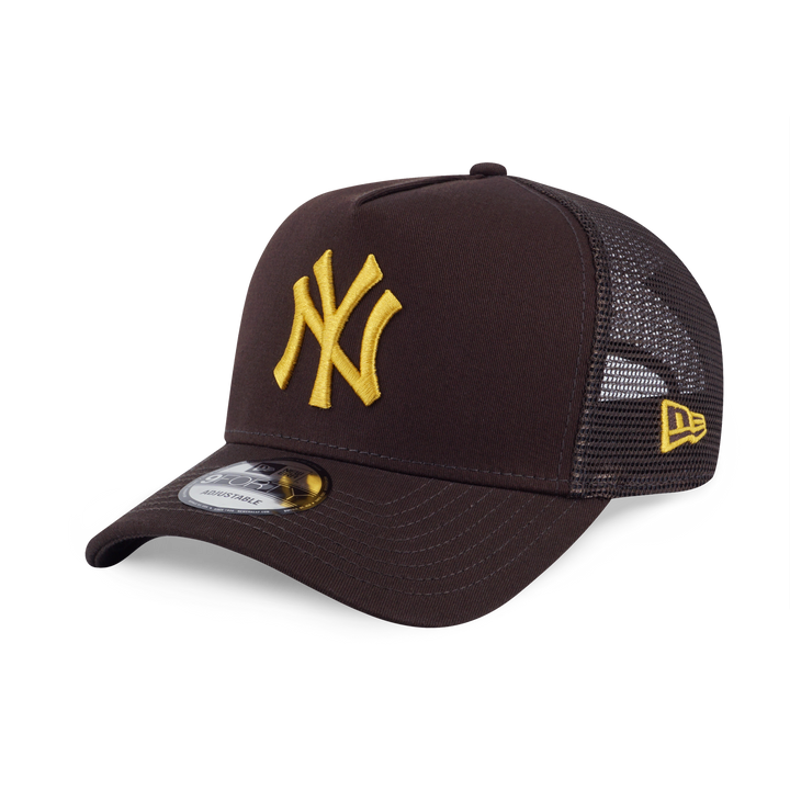 9FORTY A-Frame Trucker New York Yankees Color Era Chocolate Snapback