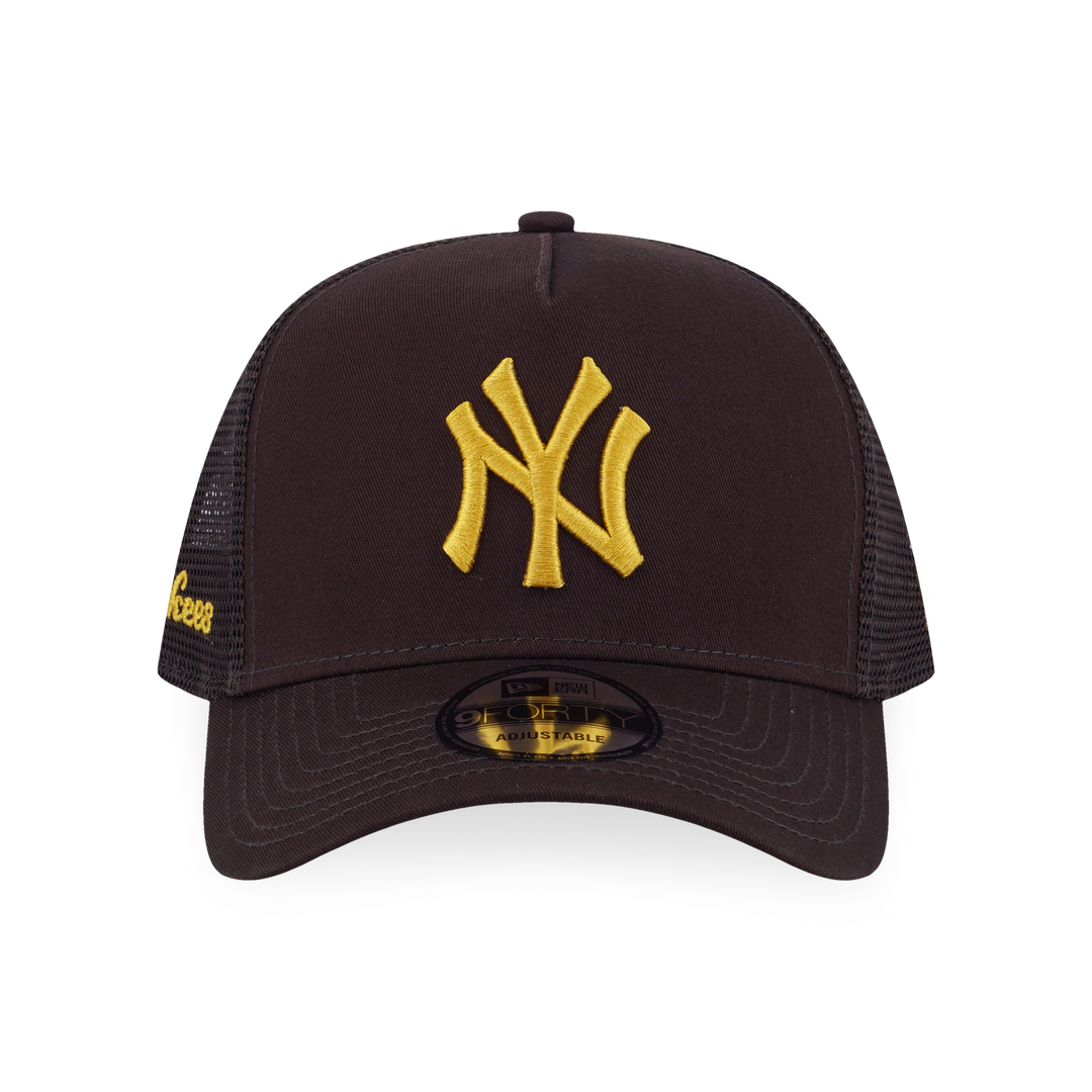 9FORTY A-Frame Trucker New York Yankees Color Era Chocolate Snapback