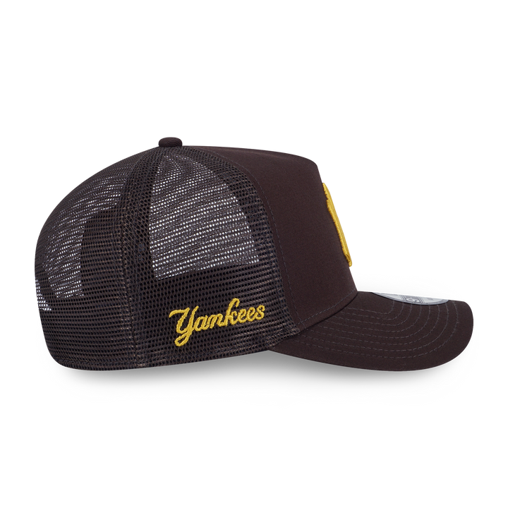 9FORTY A-Frame Trucker New York Yankees Color Era Chocolate Snapback