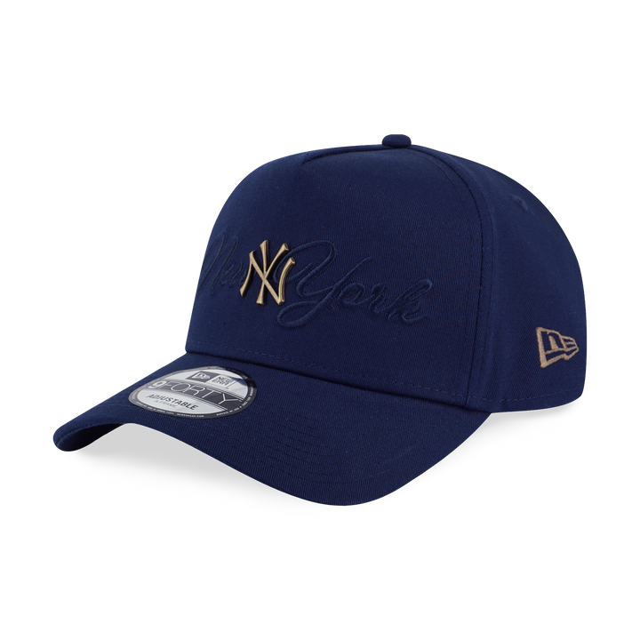 9FORTY A-Frame New York Yankees MLB Metal Crest Oceanside Blue Snapback