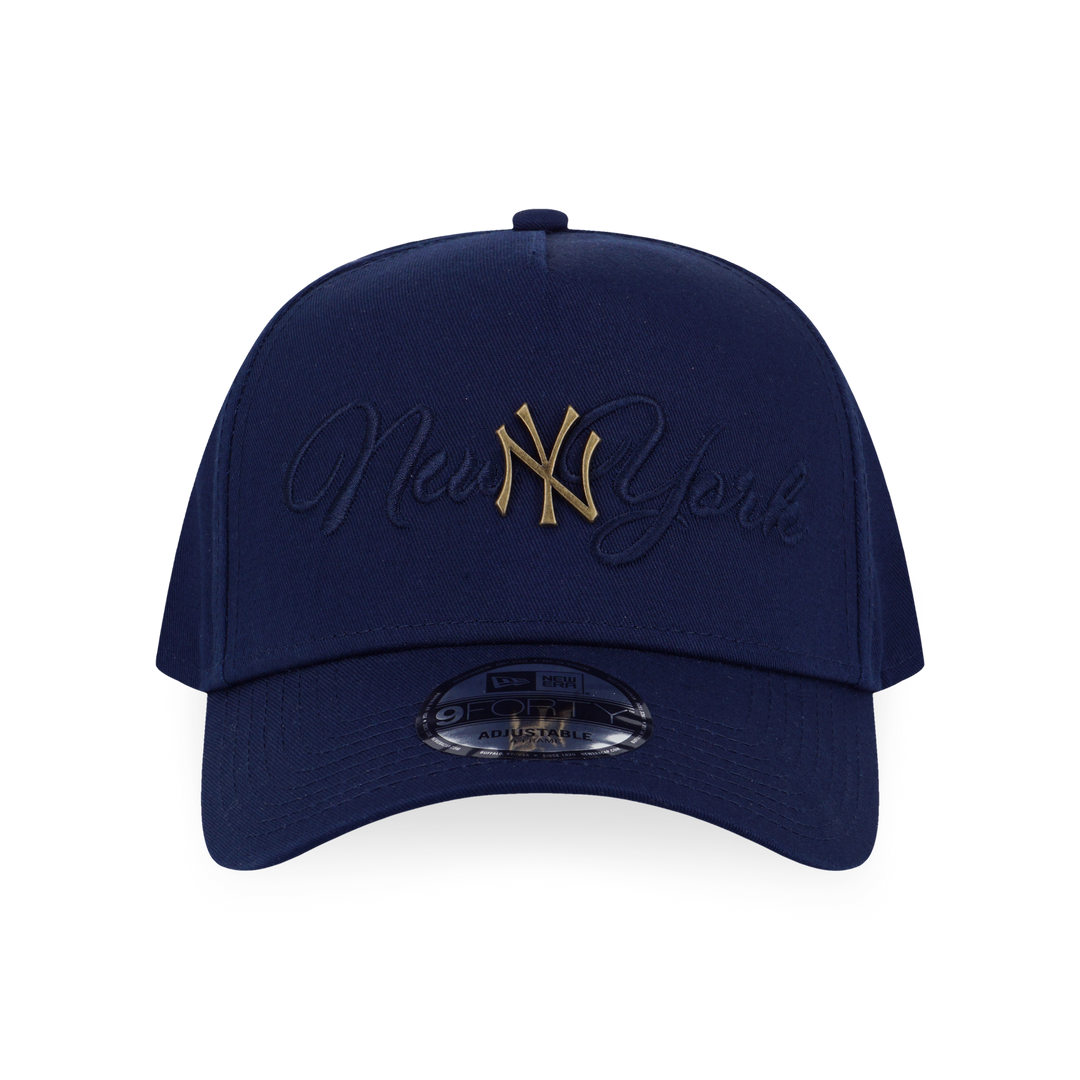 9FORTY A-Frame New York Yankees MLB Metal Crest Oceanside Blue Snapback