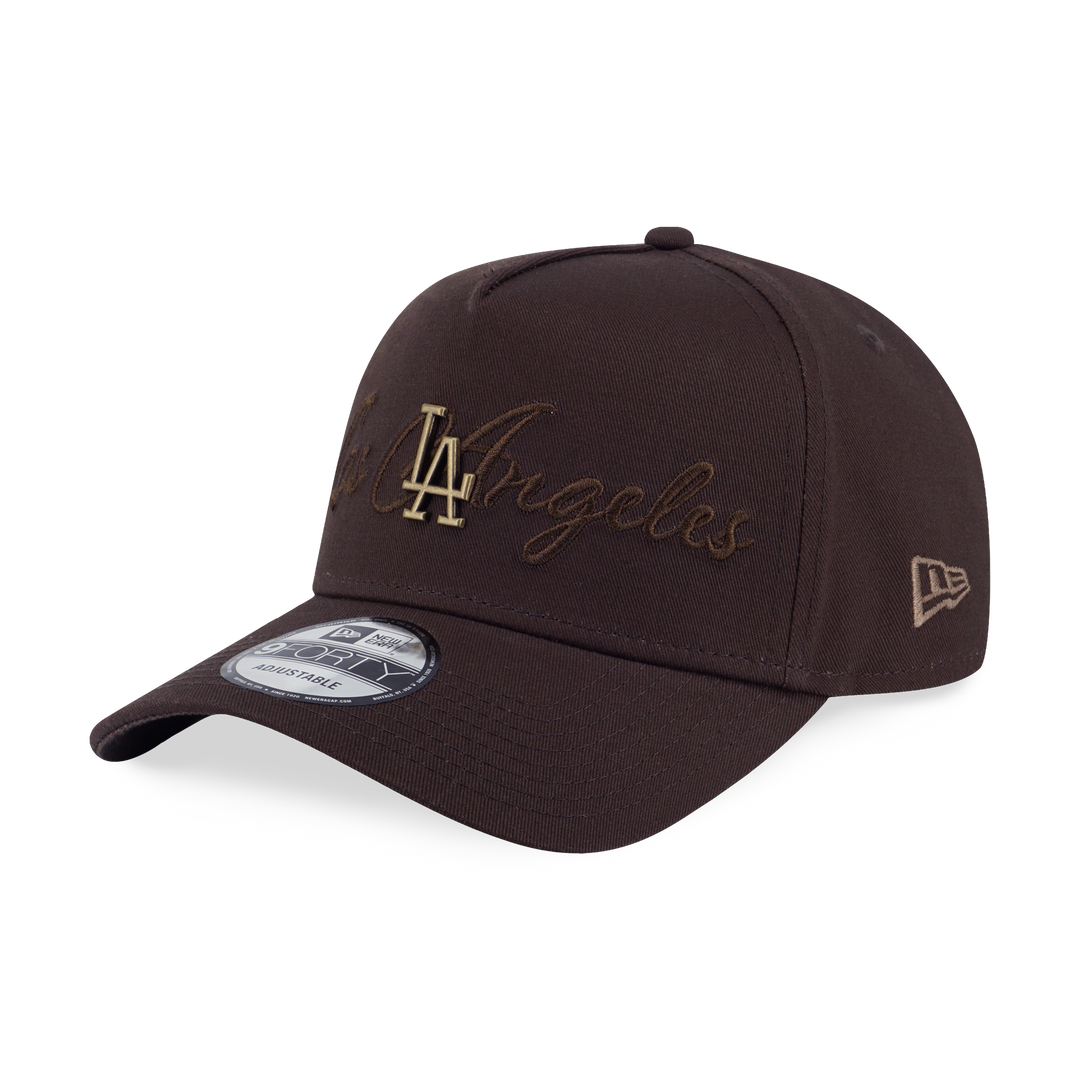 9FORTY A-Frame Los Angeles Dodgers MLB Metal Crest Chocolate Snapback