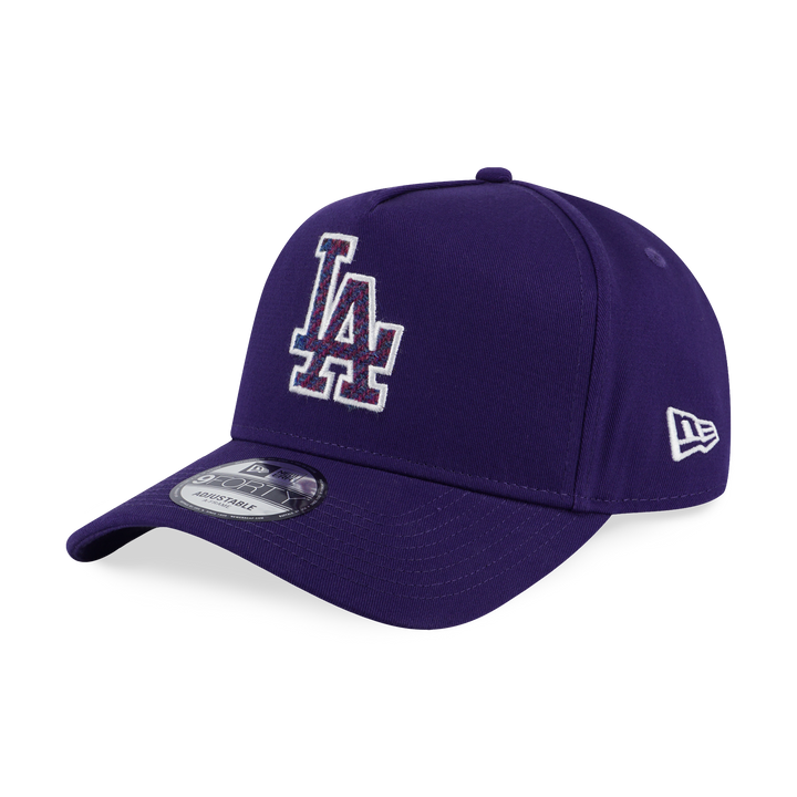 9FORTY A-Frame Los Angeles Dodgers Harris Tweed Purple Adjustable