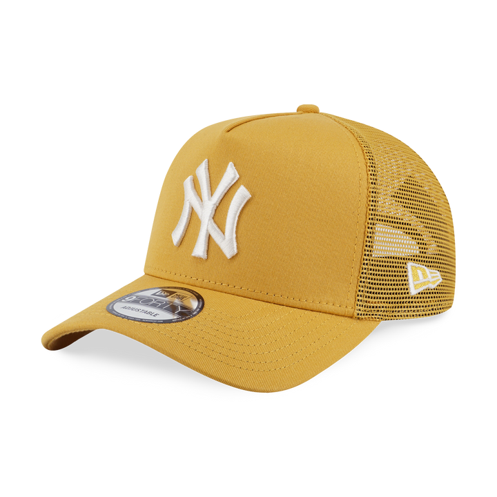 9FORTY A-Frame Trucker New York Yankees Color Era Yellow Mustard Snapback