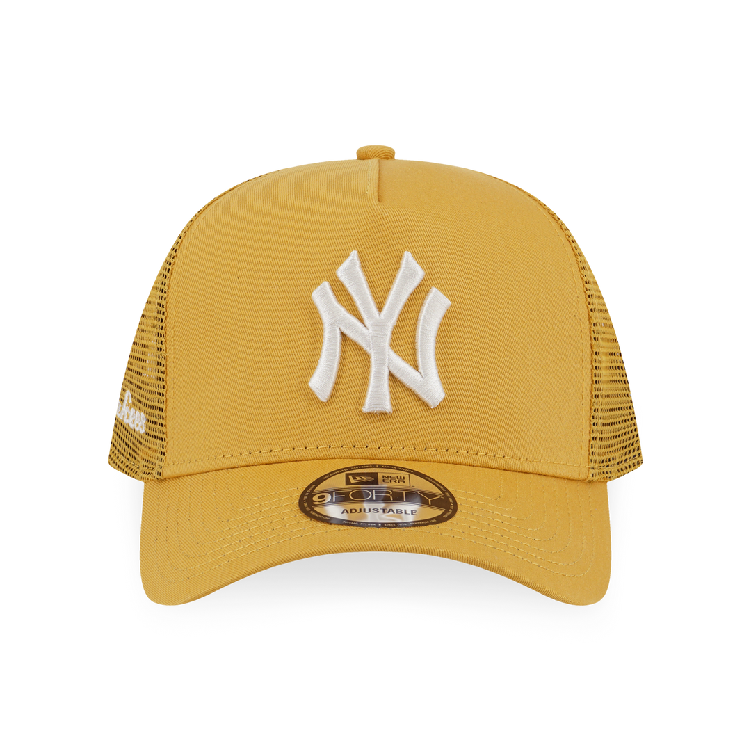 9FORTY A-Frame Trucker New York Yankees Color Era Yellow Mustard Snapback