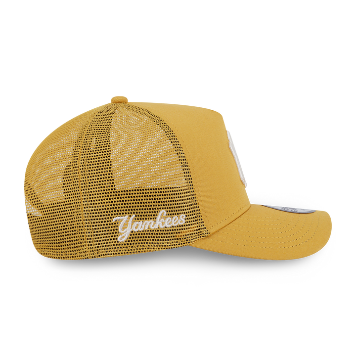 9FORTY A-Frame Trucker New York Yankees Color Era Yellow Mustard Snapback