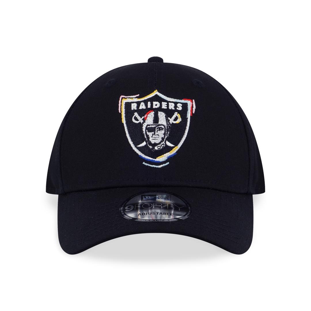 9FORTY Las Vegas Raiders Tint Brush Black Adjustable