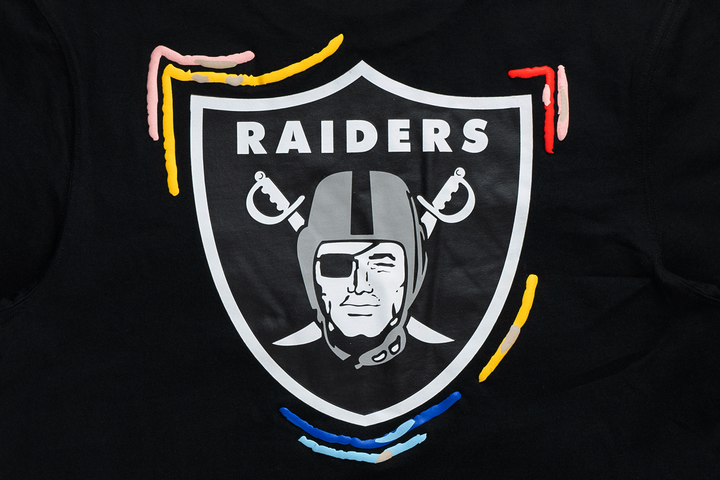 Las Vegas Raiders Tint Brush Black Short Sleeve T-Shirt
