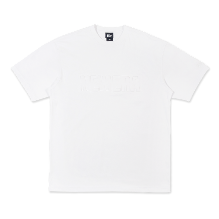 New Era Tonal White Oversized Short Sleeve T-Shirt