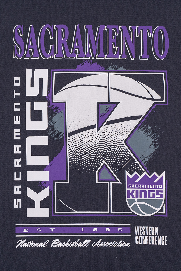 Sacramento Kings NBA Baller Era Graphite Short Sleeve T-Shirt
