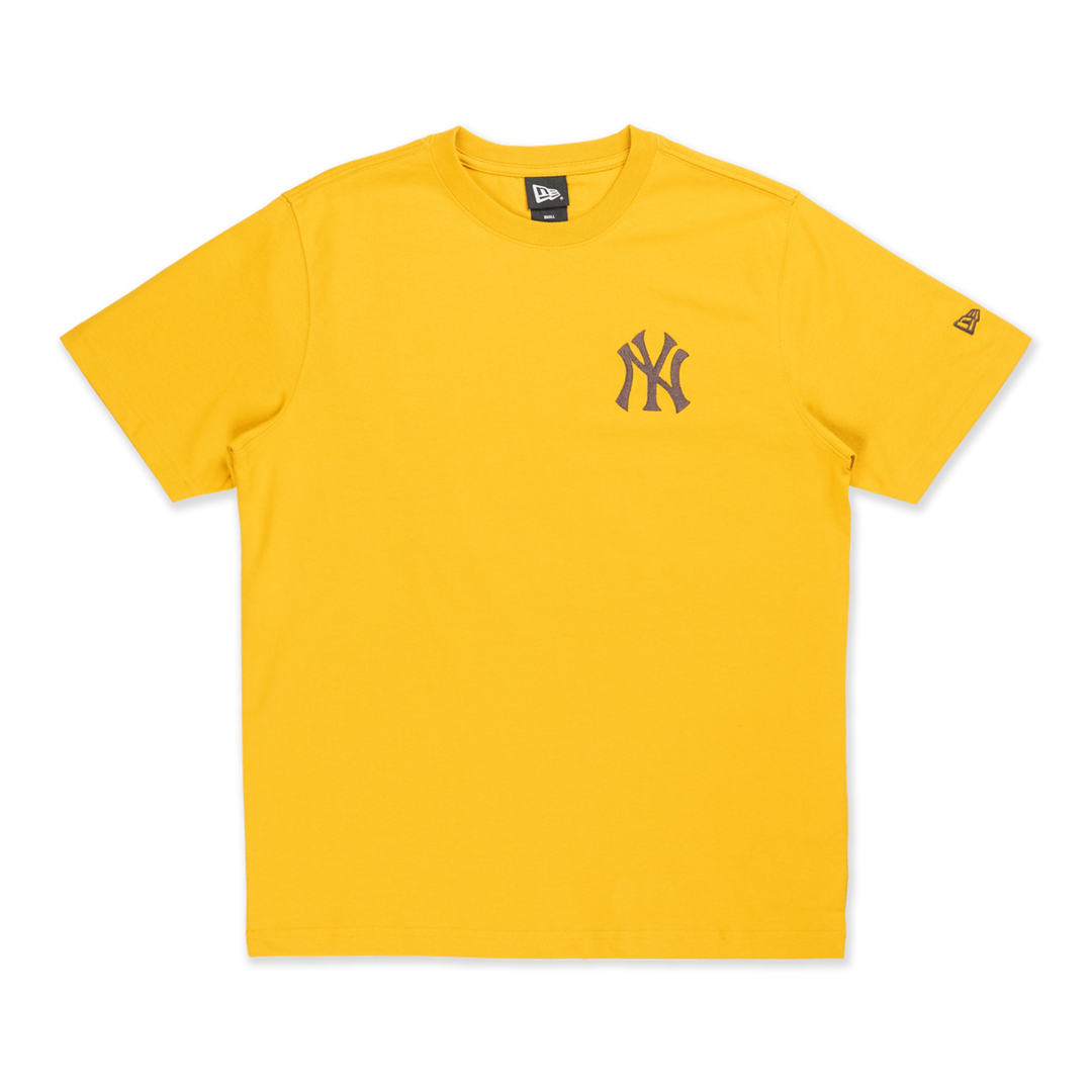 New York Yankees Color Era Yellow Mustard Short Sleeve T-Shirt