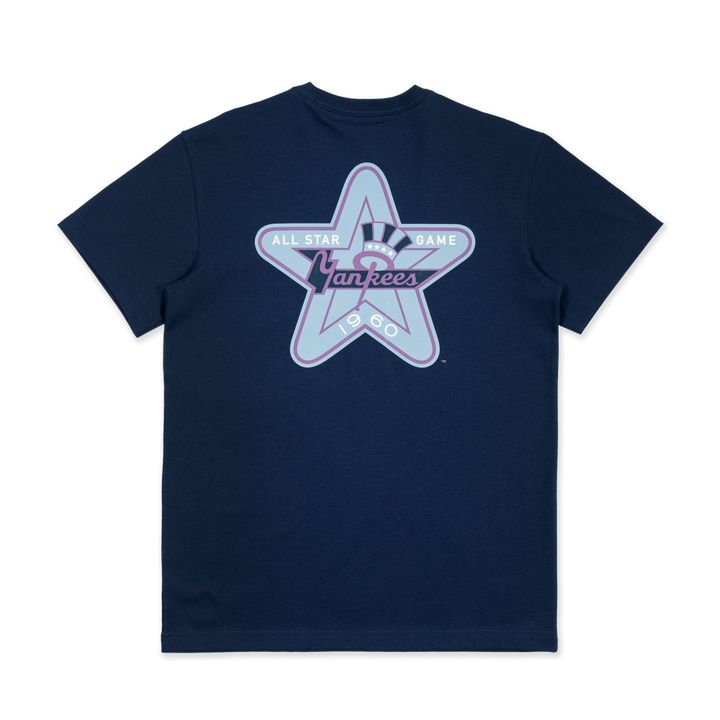 New York Yankees Cooperstown Stellar Shadows Blue Short Sleeve T-Shirt