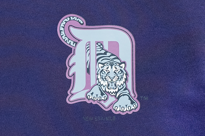 Detroit Tigers Cooperstown Stellar Shadows Purple Short Sleeve T-Shirt