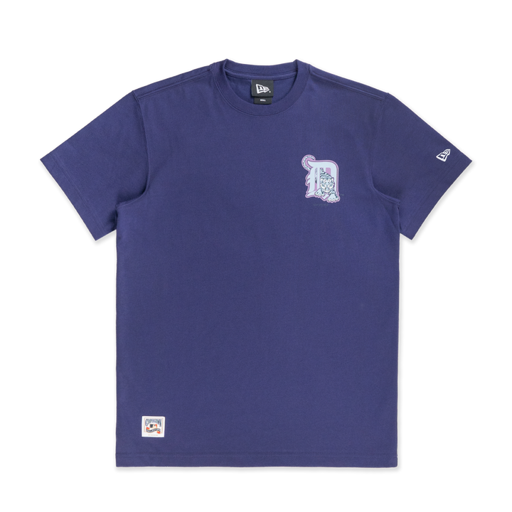 Detroit Tigers Cooperstown Stellar Shadows Purple Short Sleeve T-Shirt