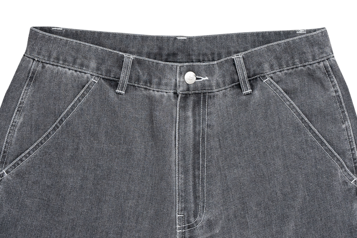 New Era ODE To NY Black Denim Loose Fit Pants