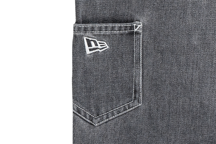 New Era ODE To NY Black Denim Loose Fit Pants