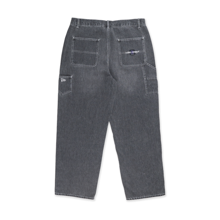 New Era ODE To NY Black Denim Loose Fit Pants