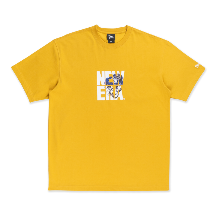 New Era Street Dangle Yellow Mustard Oversized Short Sleeve T-Shirt