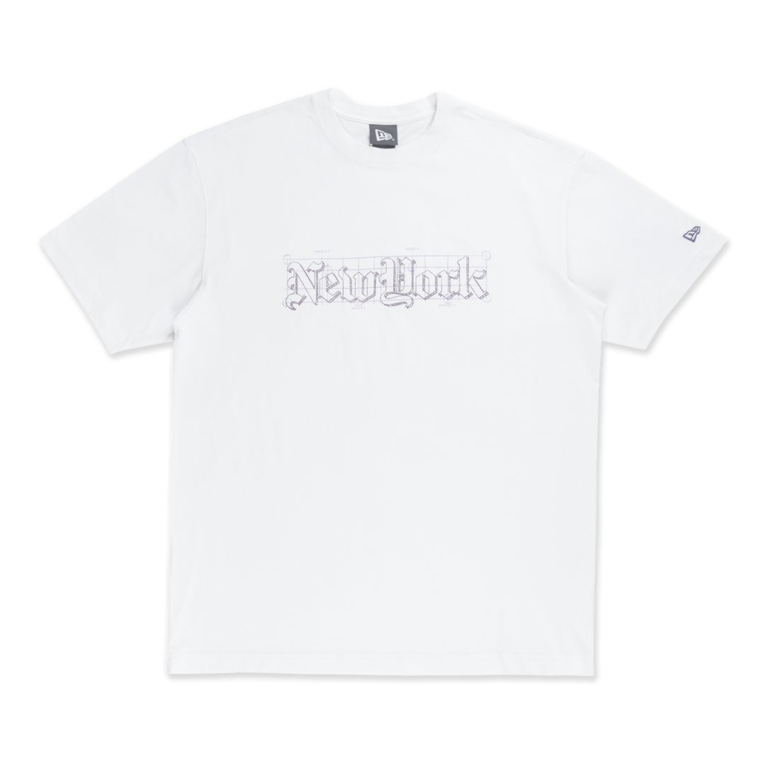 New Era ODE To NY White Oversized Short Sleeve T-Shirt