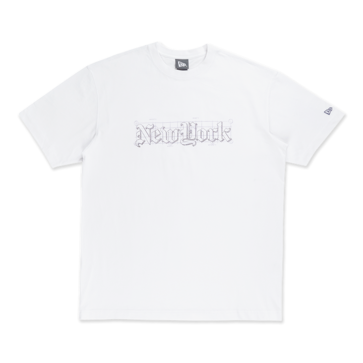 New Era ODE To NY White Oversized Short Sleeve T-Shirt
