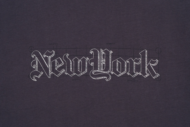 New Era ODE To NY Graphite Oversized Short Sleeve T-Shirt