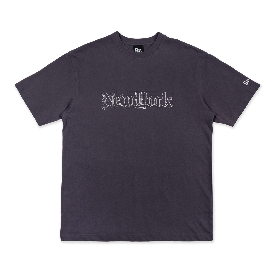 New Era ODE To NY Graphite Oversized Short Sleeve T-Shirt