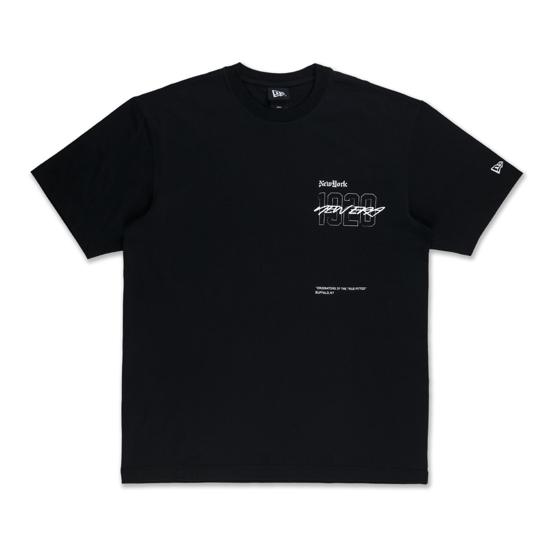 New Era ODE To NY Flower Black Oversized Short Sleeve T