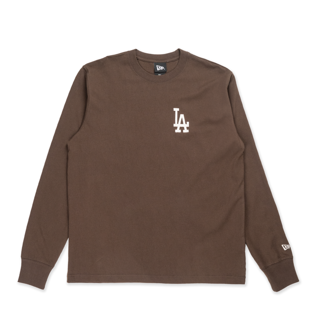 Los Angeles Dodgers Color Era Chocolate Long Sleeve T-Shirt