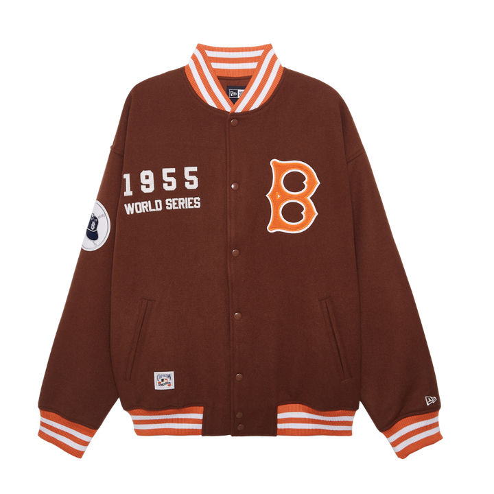 Los Angeles Dodgers Retro Sportcore Brown Jacket