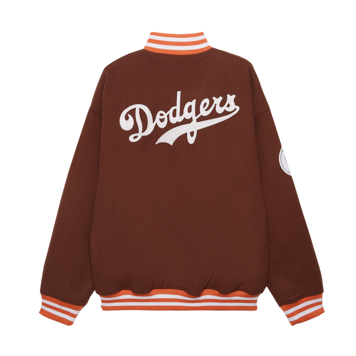 Los Angeles Dodgers Retro Sportcore Brown Jacket