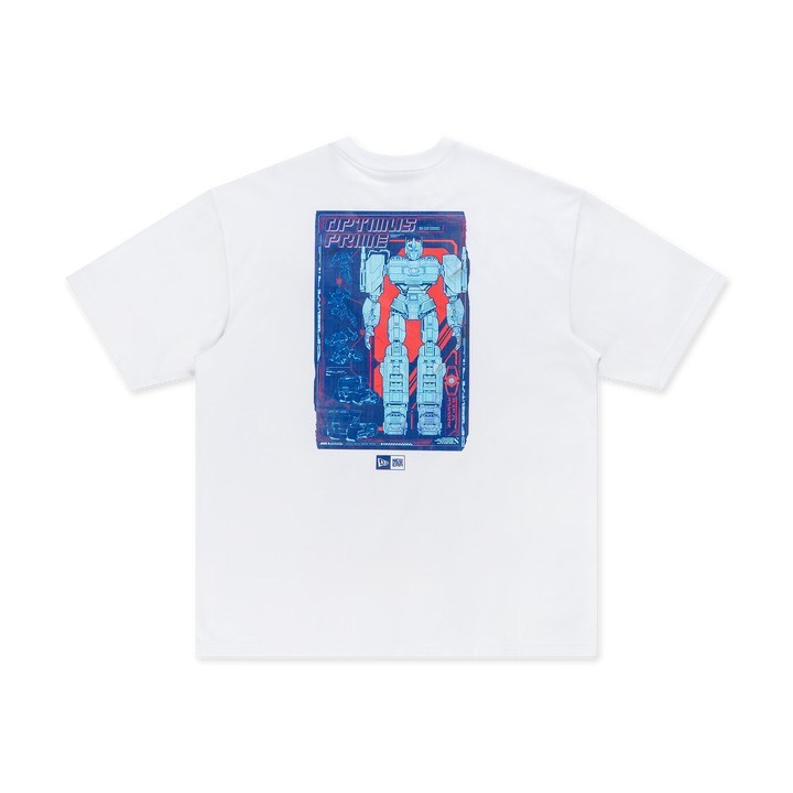 New Era x Transformers One Optimus Prime White Short Sleeve Oversized T-Shirt