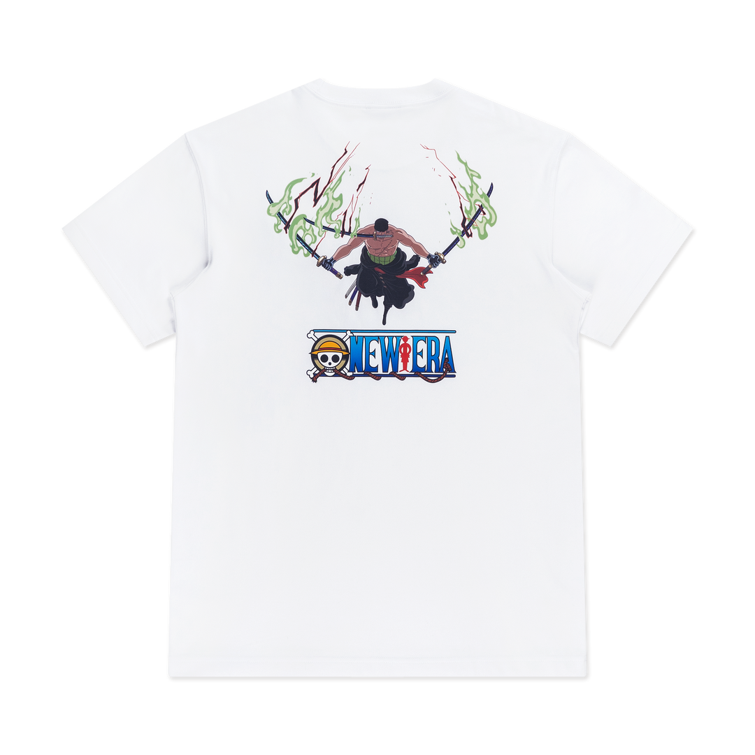New Era x One Piece Gear 5 Roronoa Zoro White  Short Sleeve T-Shirt