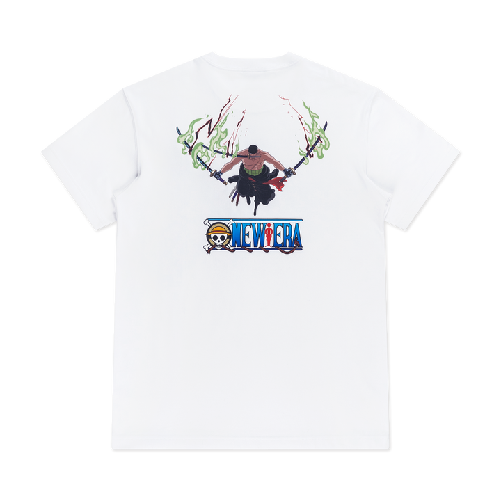 New Era x One Piece Gear 5 Roronoa Zoro White  Short Sleeve T-Shirt