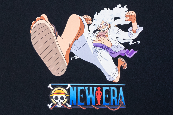 New Era x One Piece Gear 5 Luffy Black Oversized Short Sleeve T-Shirt