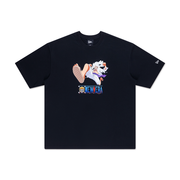 New Era x One Piece Gear 5 Luffy Black Oversized Short Sleeve T-Shirt