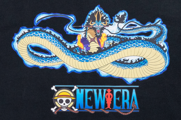 New Era x One Piece Gear 5 Kaido Dragon Oversized Black Short Sleeve T-Shirt