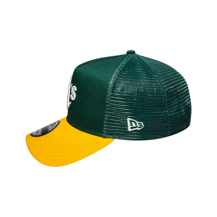 9FORTY A-Frame Trucker Oakland Athletics Dark Green Gold Snapback