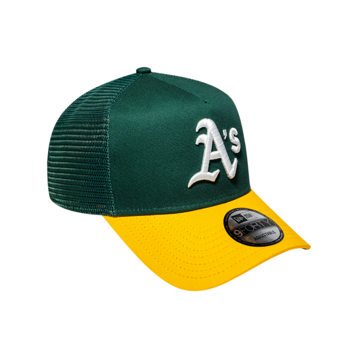 9FORTY A-Frame Trucker Oakland Athletics Dark Green Gold Snapback
