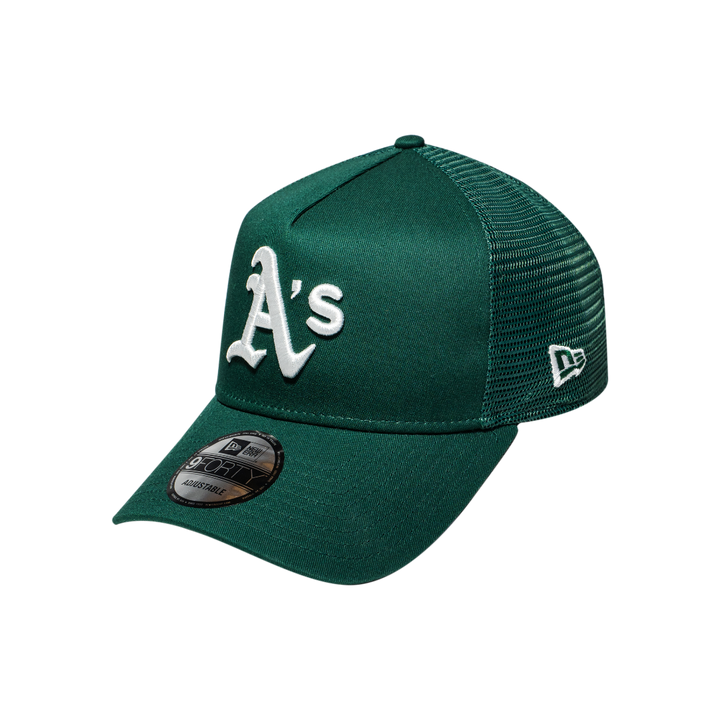 9FORTY A-Frame Trucker Oakland Athletics Dark Green Snapback