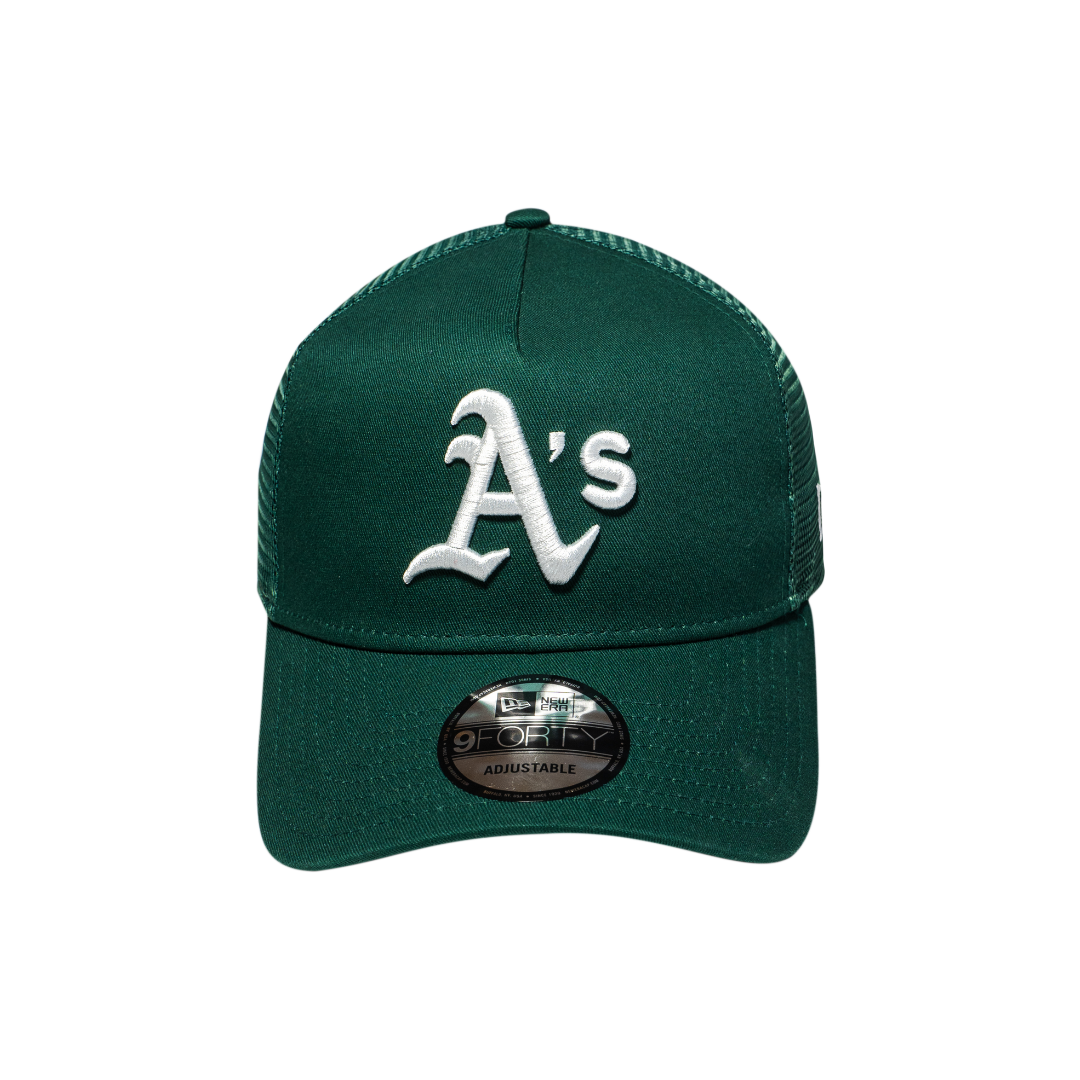 9FORTY A-Frame Trucker Oakland Athletics Dark Green Snapback