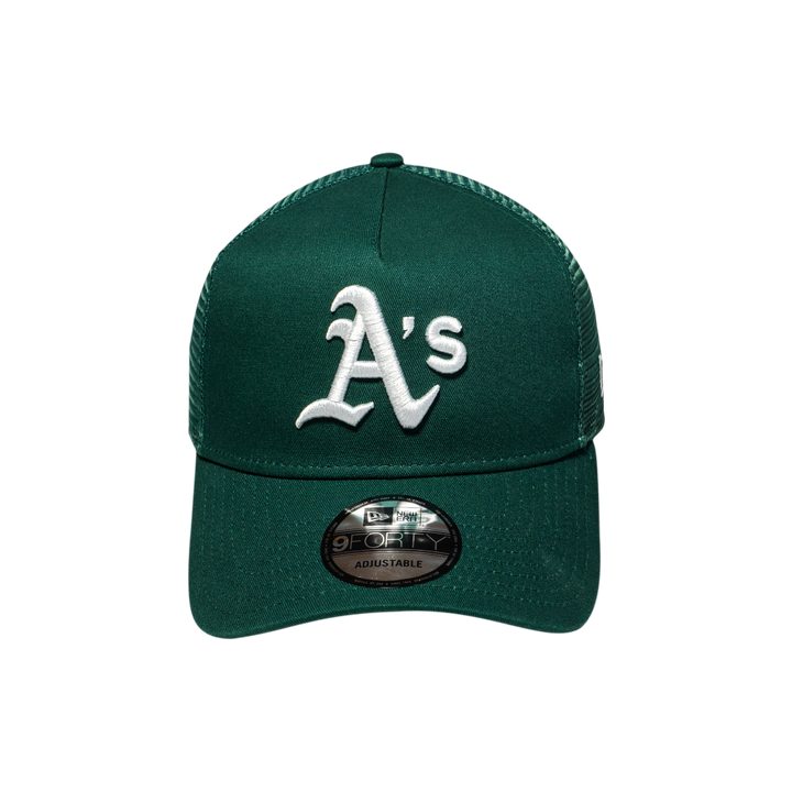 9FORTY A-Frame Trucker Oakland Athletics Dark Green Snapback